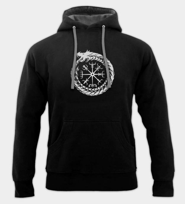 Jörmungandr bestickter Hoodie