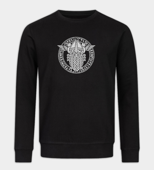 Odin / Wotan besticktes Sweatshirt