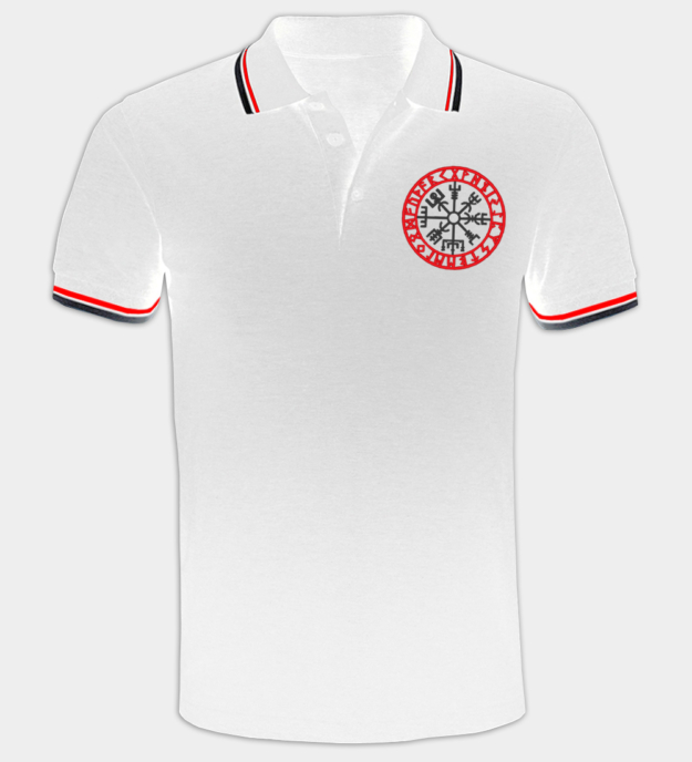 Vegvisir besticktes Poloshirt