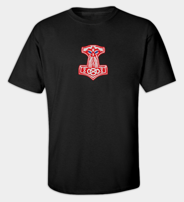 Thors Hammer besticktes T-Shirt