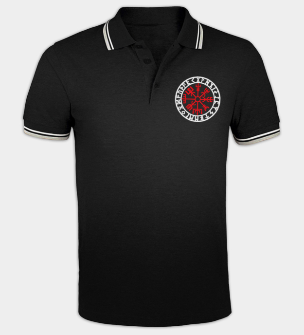 Vegvisir besticktes Poloshirt