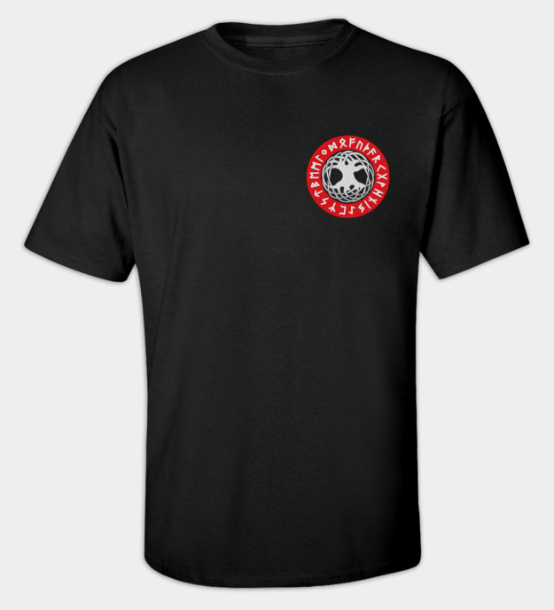 Yggdrasil besticktes T-Shirt