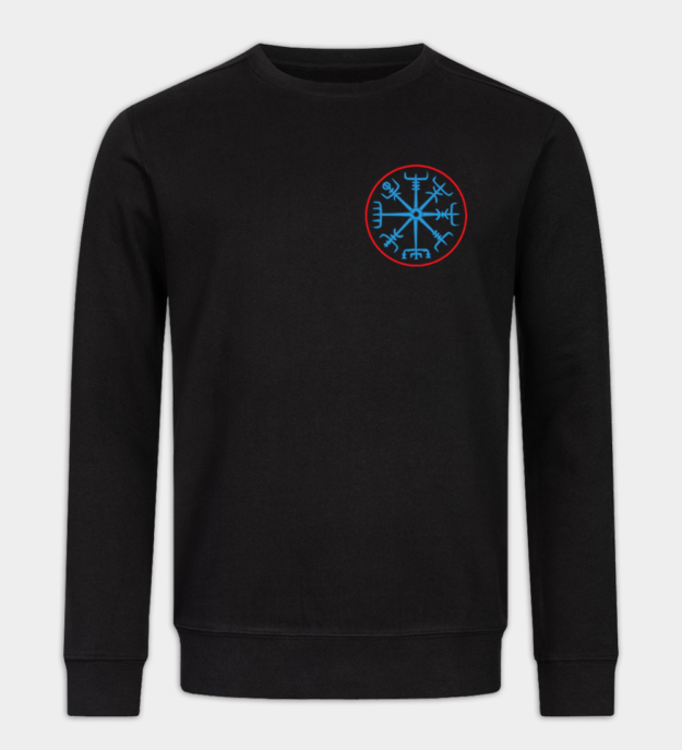 Vegvisir besticktes Sweatshirt