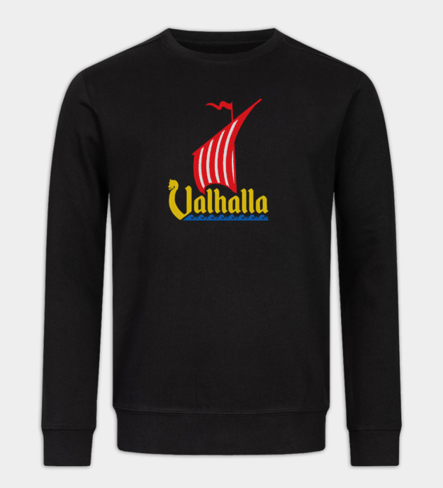 Wikinger-Schiff besticktes Sweatshirt