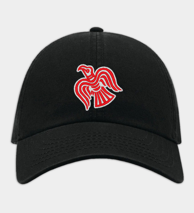 Wikinger-Rabe bestickte Baseballkappe