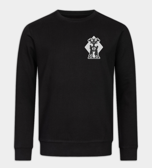 Algiz-Rune besticktes Sweatshirt