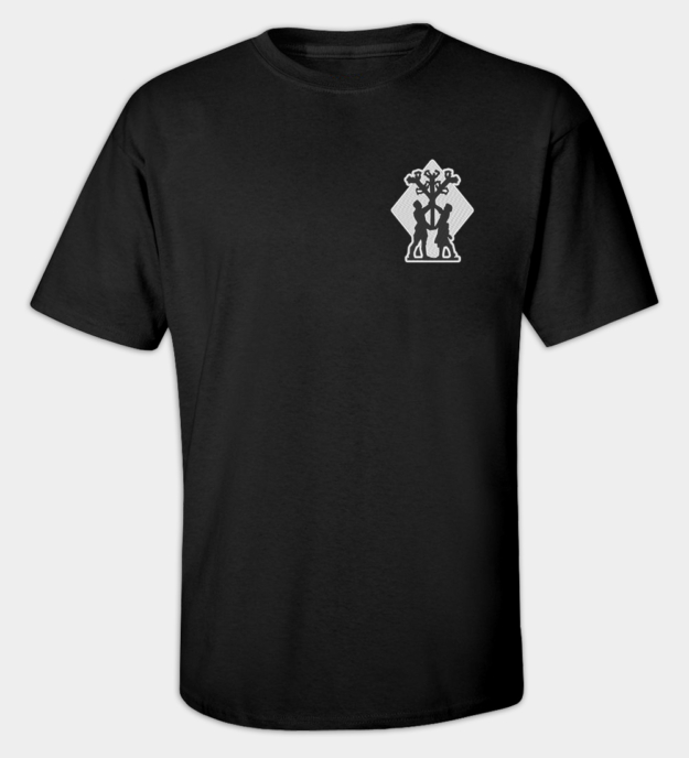 Algiz-Rune besticktes T-Shirt