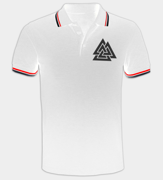 Valknut besticktes Poloshirt