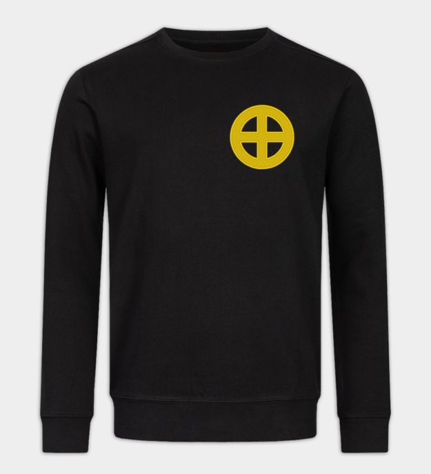 Sonnenkreuz besticktes Sweatshirt
