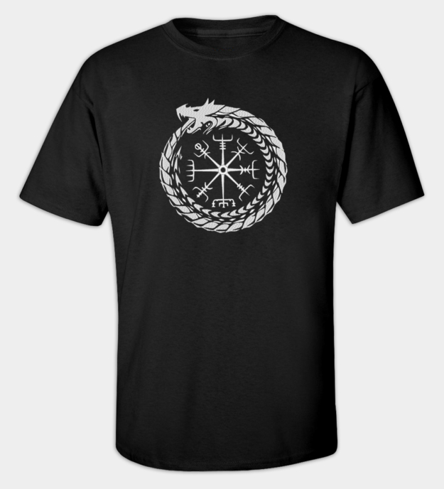 Midgardschlange besticktes T-Shirt